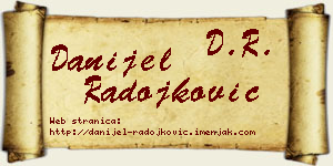 Danijel Radojković vizit kartica